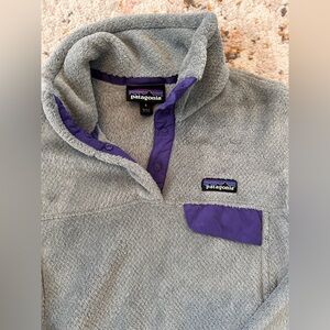 Patagonia Women’s Gray and Purple Sweater